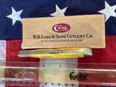 1998 Case xx Copperlock Knife (MDL# Y61549L SS) w/ Bright Yellow Bone Handles -NOS