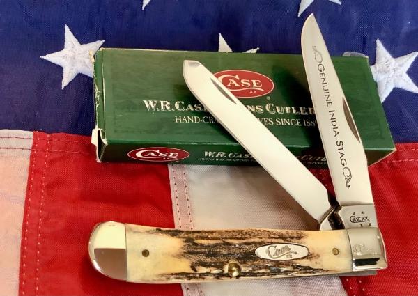 Case xx 2006 Mdl# 5254 SS w/ Great Genuine India Stag Handles -NOS Case xx 2006 Mdl# 5254 SS w/ Great Genuine India Stag Handles -NOS
