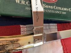 Case xx 2006 Mdl# 5254 SS w/ Great Genuine India Stag Handles -NOS 