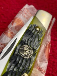 Hen & Rooster German pocket knife 3 blade bone new nos congress