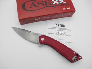 CASE XX SOUTHERN GRIND ZAC BROWN CG 01 FLIPPER FOLDER RED ANODIZED S35VN