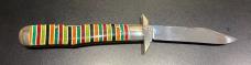 Rare Vintage Winchester U.S.A. Manual Swing-Guard Stiletto, Candy-Stripe Scales