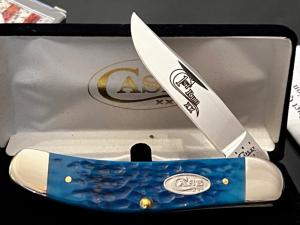 Rare CASE XX 1st Run Pacific Dark Blue Bone 1 Blade Tony Bose Sowbelly  61139SS Knife 2014 BoxMINT