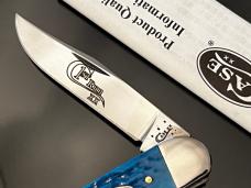 Rare CASE XX 1st Run Pacific Dark Blue Bone 1 Blade Tony Bose Sowbelly  61139SS Knife 2014 Box/MINT