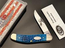 Rare CASE XX 1st Run Pacific Dark Blue Bone 1 Blade Tony Bose Sowbelly  61139SS Knife 2014 Box/MINT