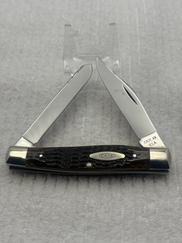 Case XX USA 1977 3 Dot #6275SP 2 Blade Moose Pocket Knife (30)