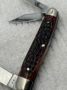 Case XX USA 1974 6 Dot #6380 3 Blade Whittler Pocket Knife (86)