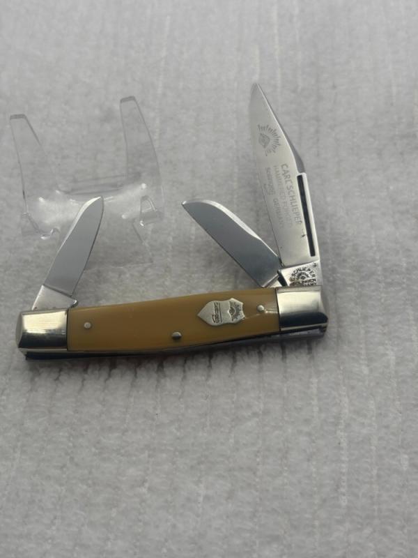 Eye Brand Carl Schlieper 3 Blade Med Stockman 350Y Solingen Germany(6)