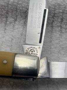 Eye Brand Carl Schlieper 3 Blade Med Stockman 350Y Solingen Germany(6)