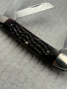 Case XX USA 1976 4 Dot #6347HB 3 Blade Stockman Pocket Knife (137)
