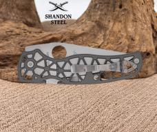 Spyderco Edgerati Folding Knife Satin Plain Edge S30V Blade Aluminum C266ALP