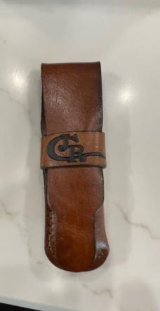 Case 2012 Amber bone Slimlock like new in with original sheath. Sorry no box