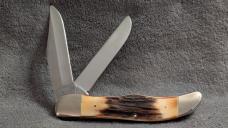 Case XX 1977 Stag Blue Scroll Folding Hunter