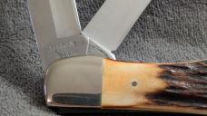 Case XX 1977 Stag Blue Scroll Folding Hunter