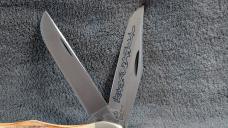 Case XX 1977 Stag Blue Scroll Folding Hunter