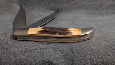 Case XX 1977 Stag Blue Scroll Folding Hunter