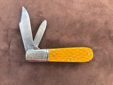 Schrade Model 206 Barlow with Marigold American Standard Bone Handles
