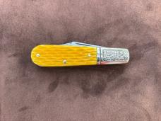 Schrade Model 206 Barlow with Marigold American Standard Bone Handles
