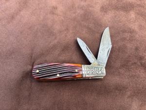 Schrade Model 206 Barlow with Amber Winterbottom Bone Handles