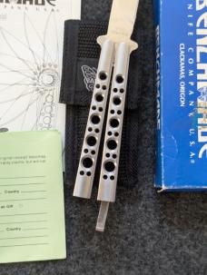 Rare Pacific cutlery corp model 35 Pre Benchmade bali-song custom finish