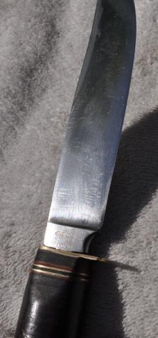 ROMO Rosenbaum & Mogal 9 1/4" OAL Original Sheath Stacked Leather Solingen Germany Spacers
