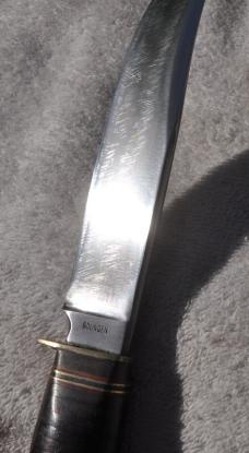 ROMO Rosenbaum & Mogal 9 1/4" OAL Original Sheath Stacked Leather Solingen Germany Spacers