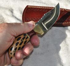 Joe DeWitt D Tang Stamp Chola Cactus  Handle 7 1/2" OAL File Work Mint Mirror Polished 