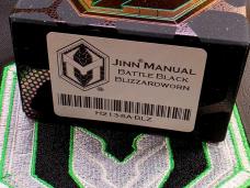 Heretic Jinn Button Lock  Flipper  Battle Black MagnaCut  Blizzard Worn Chassis