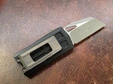 Microtech Exocet II Black Aluminum & Apocalyptic Wharncliffe M390MK 1156-10AP