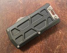 Microtech Exocet II Black Aluminum & Apocalyptic Wharncliffe M390MK 1156-10AP