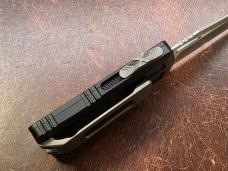 Microtech Exocet II Black Aluminum & Apocalyptic Wharncliffe M390MK 1156-10AP