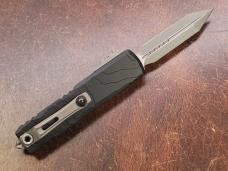 Microtech UTX-85 Gen IV Black Topographic Deep Engraved Apocalyptic 12304TP-10AP