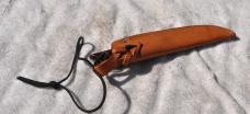 Grohmann DH Russell #1s Stainless Belt Knife Canada Mint Original Sheath Rosewood Handle Lanyard 