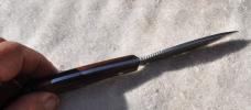 Grohmann DH Russell #1s Stainless Belt Knife Canada Mint Original Sheath Rosewood Handle Lanyard 