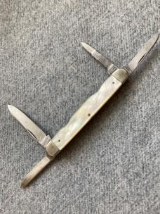RARE 19th Century SMITH & SON, WESTBOROUGH/HARRISON BROS., 4-Blade, MOP, Senator Pocket Knife