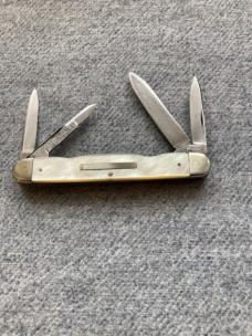 RARE 19th Century SMITH & SON, WESTBOROUGH/HARRISON BROS., 4-Blade, MOP, Senator Pocket Knife