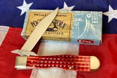 Spectacular 2005 Old Red Case xx Cheetah (Mdl# 6111 1/2 L SS) w Sweet Red Bone Handles in Orig box