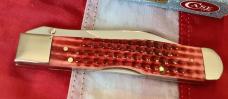 Spectacular 2005 Old Red Case xx Cheetah (Mdl# 6111 1/2 L SS) w Sweet Red Bone Handles in Orig box