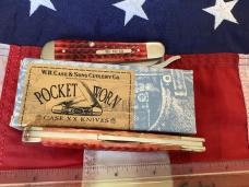 Spectacular 2005 Old Red Case xx Cheetah (Mdl# 6111 1/2 L SS) w Sweet Red Bone Handles in Orig box