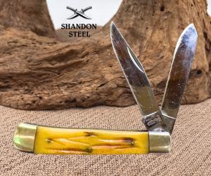 Parker Cutlery Company 95145 Two Blade Vintage Trapper Folding Pocket Knife 103