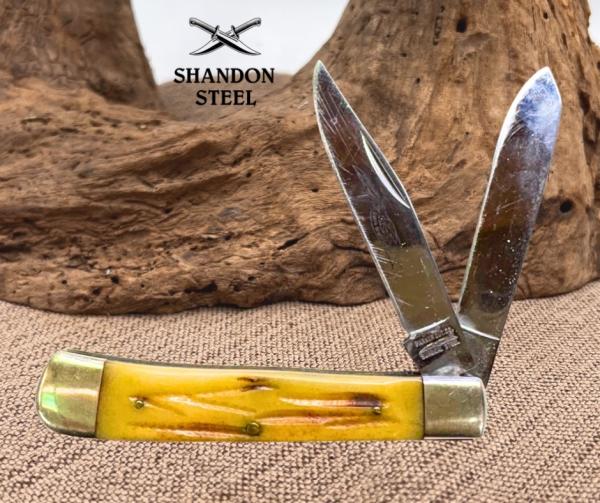 Parker Cutlery Company 95145 Two Blade Vintage Trapper Folding Pocket Knife 103 Parker Cutlery Company 95145 Two Blade Vintage Trapper Folding Pocket Knife 103