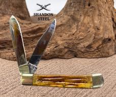 Parker Cutlery Company 95145 Two Blade Vintage Trapper Folding Pocket Knife 103