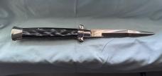 15” Rostfrei Italy Vintage Stiletto Switchblade Faux Horn, Exceptional Condition 