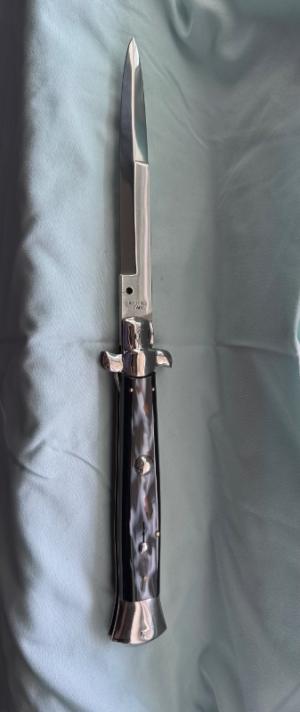 15” Rostfrei Italy Vintage Stiletto Switchblade Faux Horn, Exceptional Condition 