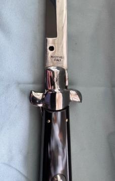 15” Rostfrei Italy Vintage Stiletto Switchblade Faux Horn, Exceptional Condition 