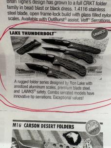 CRKT 7130 Thunderbolt Ron Lake Design Pocket Knife New In Box