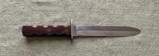 Possible WW II Era Theater Made Double Edged Knife & Sheath