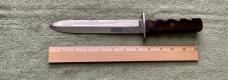Possible WW II Era Theater Made Double Edged Knife & Sheath