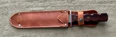 Possible WW II Era Theater Made Double Edged Knife & Sheath