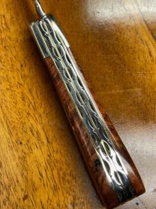 Taylor's Eye Witness Premium Gentlemen's Clip Barlow, Clip/Pen blades with Amboyna Burl Covers
